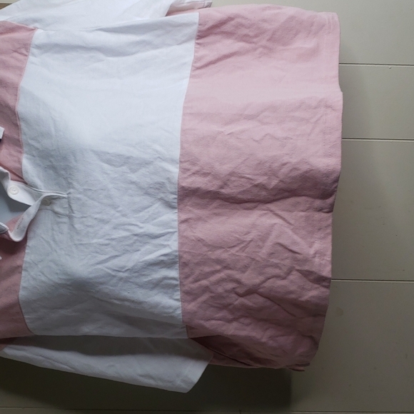 WOMEN'S Short Sleeve Rugby Stripe Collared Top - Wild Fable - Picture 5 of 7